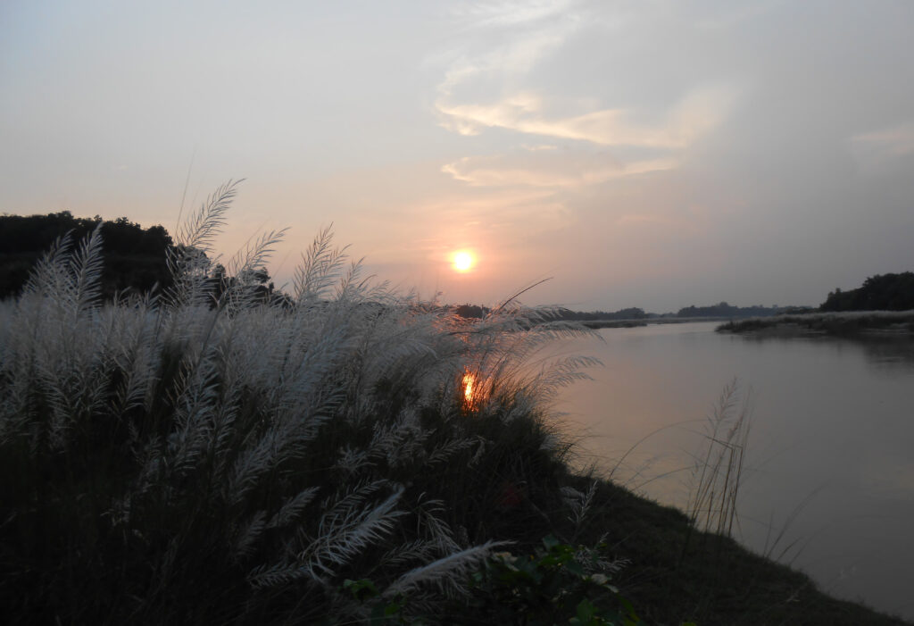 Sunset near shilabati